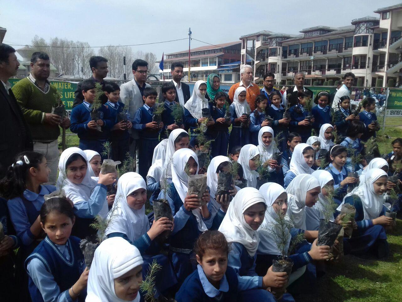 Plantation drive held in Welkin Educational Trust Sopore